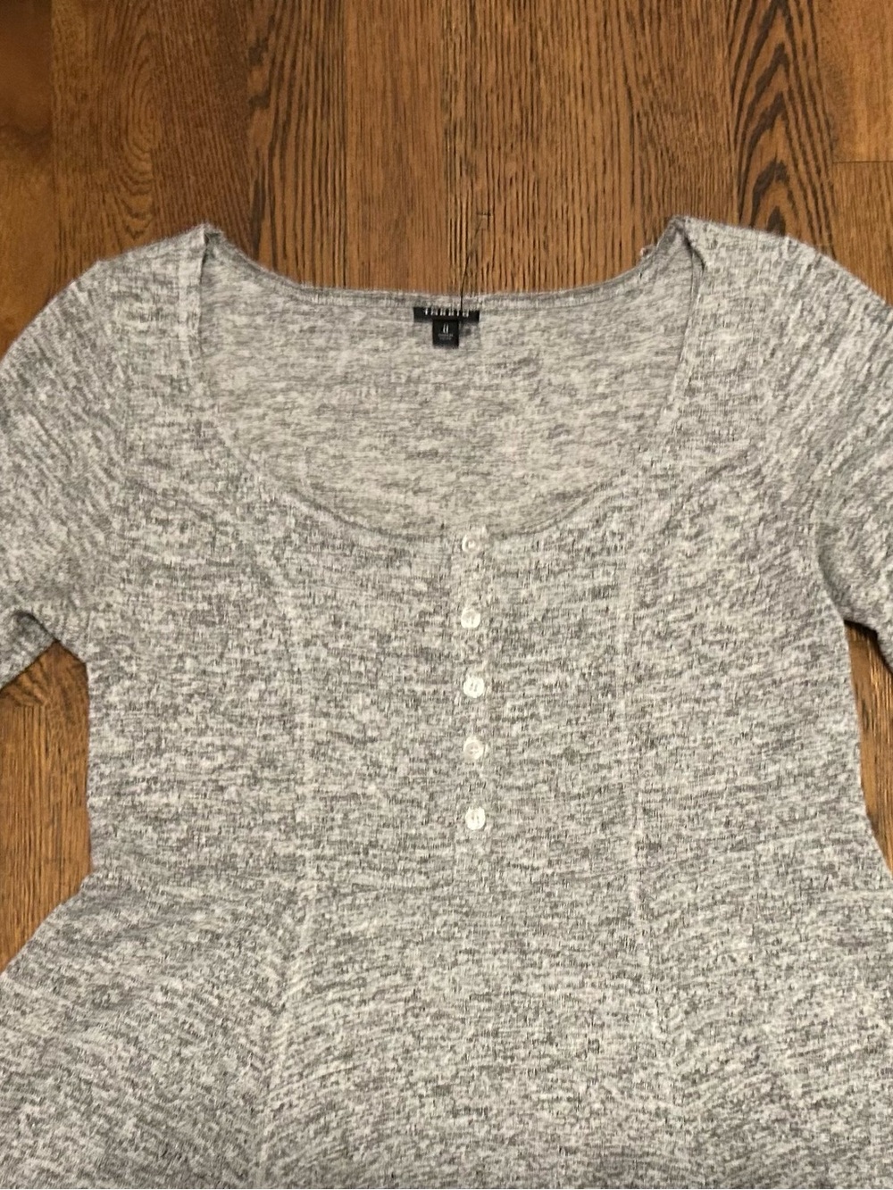 torrid Heather Gray Fall Scoop Neck Fit & Flare Midi Dress - Picture 5 of 15